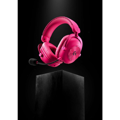 Гейминг слушалки Logitech - Pro X3 Lightspeed, безжични, Magenta