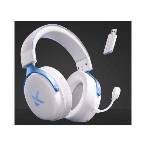 Гейминг слушалки MCHOSE - V9 Pro Steel, безжични, бели