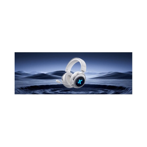 Гейминг слушалки MCHOSE - X9, 7.1 Surround, безжични, бели