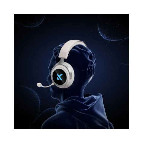 Гейминг слушалки MCHOSE - X9, 7.1 Surround, безжични, бели