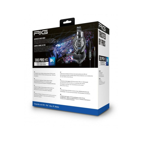 Гейминг слушалки Nacon - RIG 300 PRO HS, черни