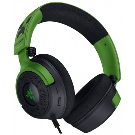 Гейминг слушалки Razer - Kraken V4 X, Minecraft Edition