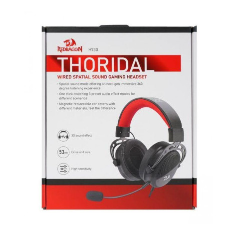 Гейминг слушалки Redragon - Thoridal H730, PC/PS4/PS5/Switch, черни