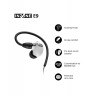Гейминг Слушалки Sony INZONE E9, Tuned by Fnatic, in-ear, USB-C, бели