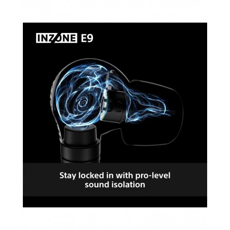 Гейминг Слушалки Sony INZONE E9, Tuned by Fnatic, in-ear, USB-C, бели