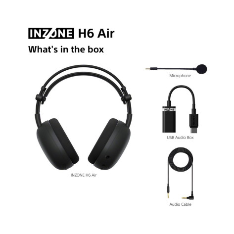 Гейминг слушалки Sony - Inzone H6 Air, PC/PS5, черни