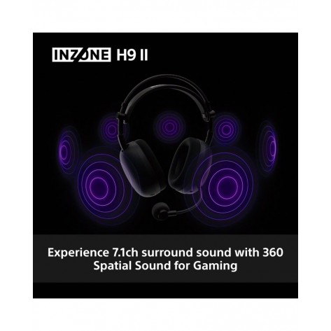 Гейминг слушалки Sony Inzone H9 II, ANC, Tuned by Fnatic, безжични, бели