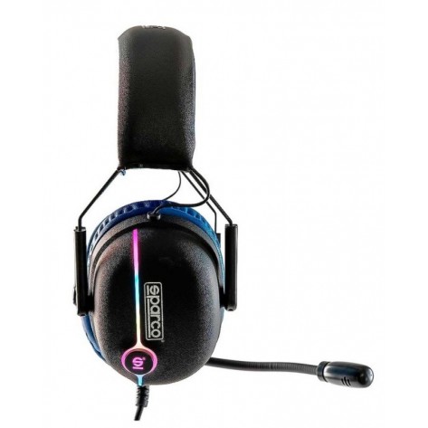  Гейминг слушалки Sparco - GRAND PRIX, черни/сини