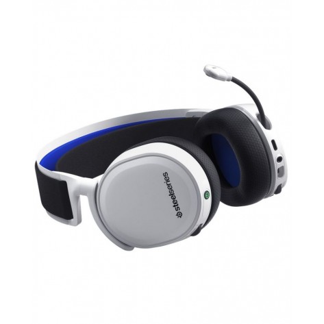 Гейминг слушалки SteelSeries - Arctis 7P+, PS5, безжични, бели