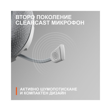 Гейминг слушалки SteelSeries - Arctis Nova 1, бели