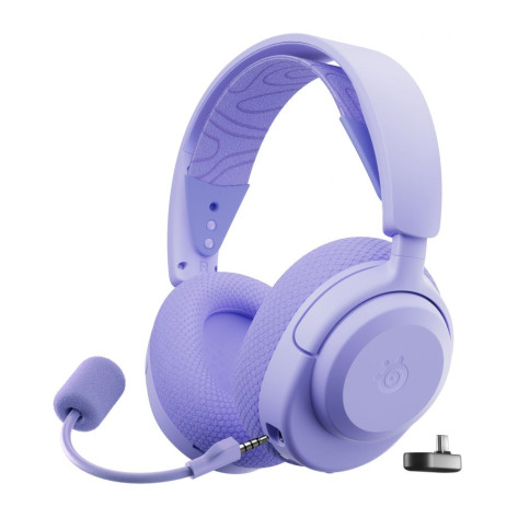 Гейминг слушалки SteelSeries - Arctis Nova 3XW, Xbox/PS5/PC/NS, безжични, лилави