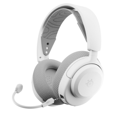 Гейминг слушалки SteelSeries - Arctis Nova 3XW, Xbox/PS5/PC/NS, безжични, бели