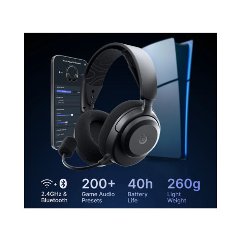 Гейминг слушалки SteelSeries - Arctis Nova, PS/PC/Switch, безжични, черни