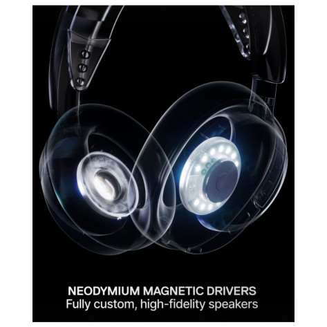 Гейминг слушалки SteelSeries - Arctis Nova, PS/PC/Switch, безжични, бели