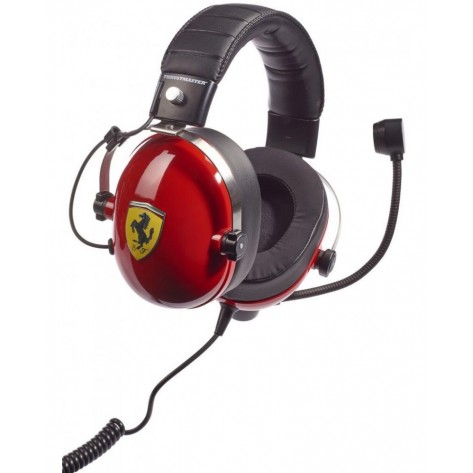 Гейминг слушалки Thrustmaster - T.Racing Scuderia Ferrari Ed DTS, червени