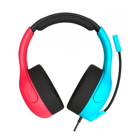 Гейминг слушалки Turtle Beach - Airlite Fit, Switch/Switch Lite, Neon Blue/Red