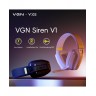 Гейминг слушалки VGN - Siren V1, безжични, черни