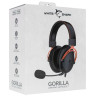 Гейминг слушалки White Shark - GORILLA, черни/червени