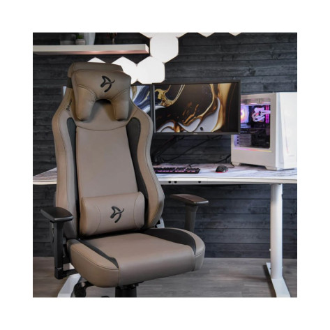 Гейминг стол Arozzi - Vernazza SoftPU, кафяв