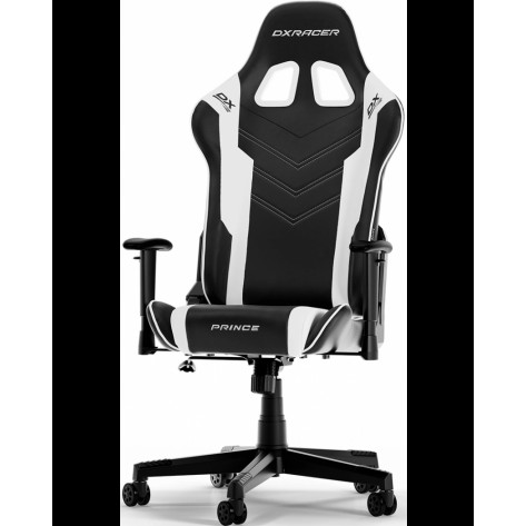 Гейминг стол DXRacer - Prince L, черен/бял