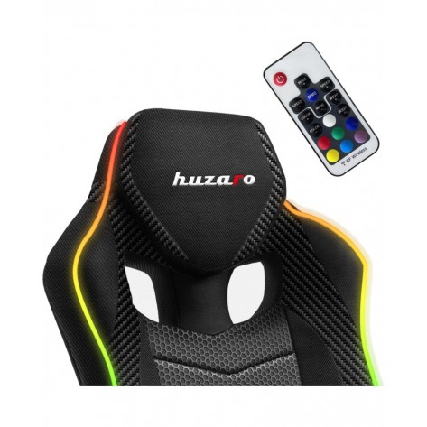 Гейминг стол Huzaro - Force 2.5 RGB Carbon MESH, черен