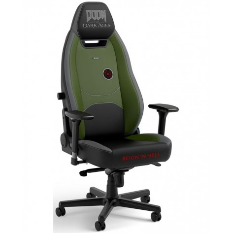Гейминг стол noblechairs - DOOM: The Dark Ages Edition, зелен/черен