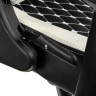 Гейминг стол noblechairs - EPIC, естествена кожа, черен/бял/червен