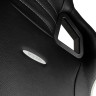 Гейминг стол noblechairs - EPIC, естествена кожа, черен/бял/червен