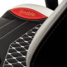 Гейминг стол noblechairs - EPIC, естествена кожа, черен/бял/червен