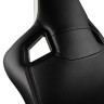 Гейминг стол noblechairs - EPIC, естествена кожа, черен/бял/червен