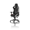 Гейминг стол noblechairs - EPIC, естествена кожа, черен/бял/червен