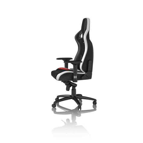 Гейминг стол noblechairs - EPIC, естествена кожа, черен/бял/червен