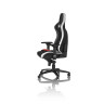 Гейминг стол noblechairs - EPIC, естествена кожа, черен/бял/червен