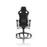 Гейминг стол noblechairs - EPIC, естествена кожа, черен/бял/червен