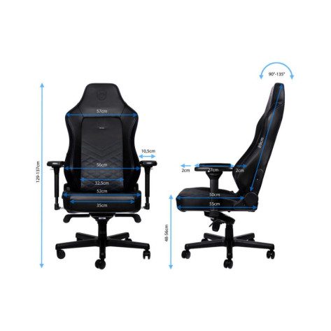 Гейминг стол noblechairs - HERO, черен/син