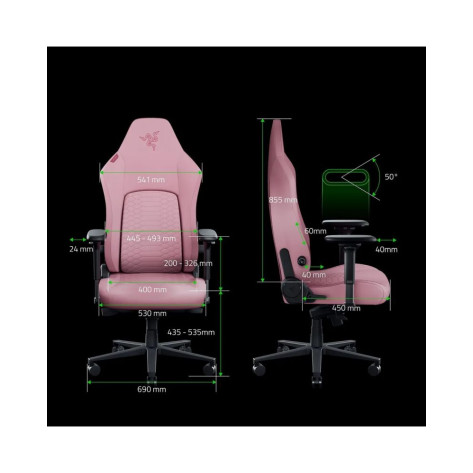 Гейминг стол Razer - Iskur V2 NewGen, кварц
