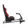 Гейминг стол White Shark - RSC-303 King of speed, рейсинг симулатор, черен/червен