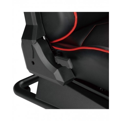 Гейминг стол White Shark - RSC-303 King of speed, рейсинг симулатор, черен/червен