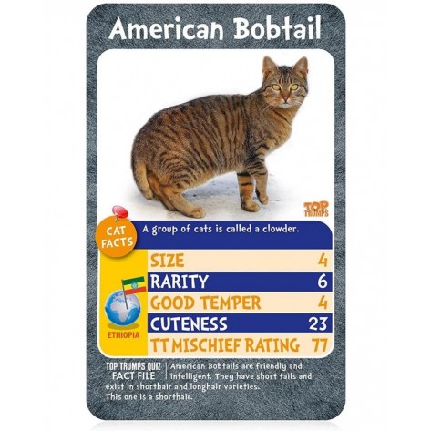 Игра с карти Top Trumps: Cats - Детска