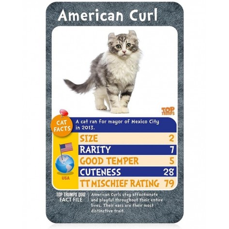 Игра с карти Top Trumps: Cats - Детска