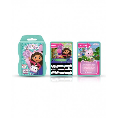 Игра с карти Top Trumps Juniors: Gabby's Dollhouse Card Game - Детска