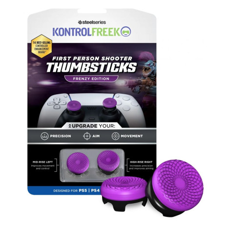 Капачки за аналогови стикове KontrolFreek – FPS Frenzy, за PS5/PS4, лилави/черни