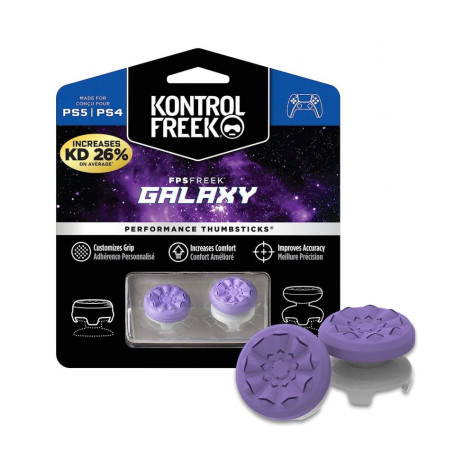 Капачки за аналогови стикове KontrolFreek – FPS Frenzy, за PS5/PS4, лилави/сребристи