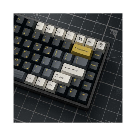 Капачки за механична клавиатура Keychron - PBT-113 Retro Garage, PBT, Cherry Profile