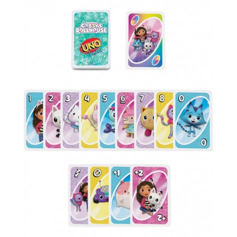 Карти за игра Uno Junior - Gabby's Dollhouse