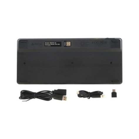 Клавиатура A4Tech - Fstyler FBK26C AS, безжична, черна