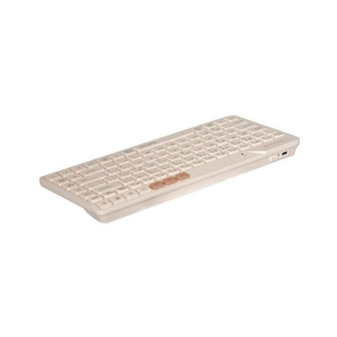 Клавиатура A4Tech - Fstyler FBK26C AS, безжична, QuietKey, Cafe Latte