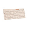 Клавиатура A4Tech - Fstyler FBK26C AS, безжична, QuietKey, Cafe Latte