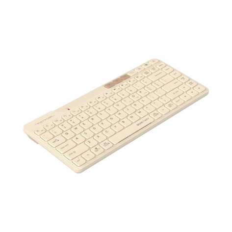 Клавиатура A4Tech - Fstyler FBK26C AS, безжична, QuietKey, Cafe Latte