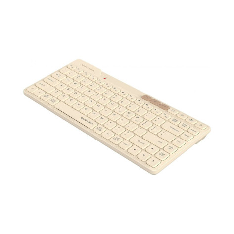 Клавиатура A4Tech - Fstyler FBK26C AS, безжична, QuietKey, Cafe Latte